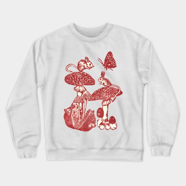 Woodland Fairytale Crewneck Sweatshirt by JuniperMew